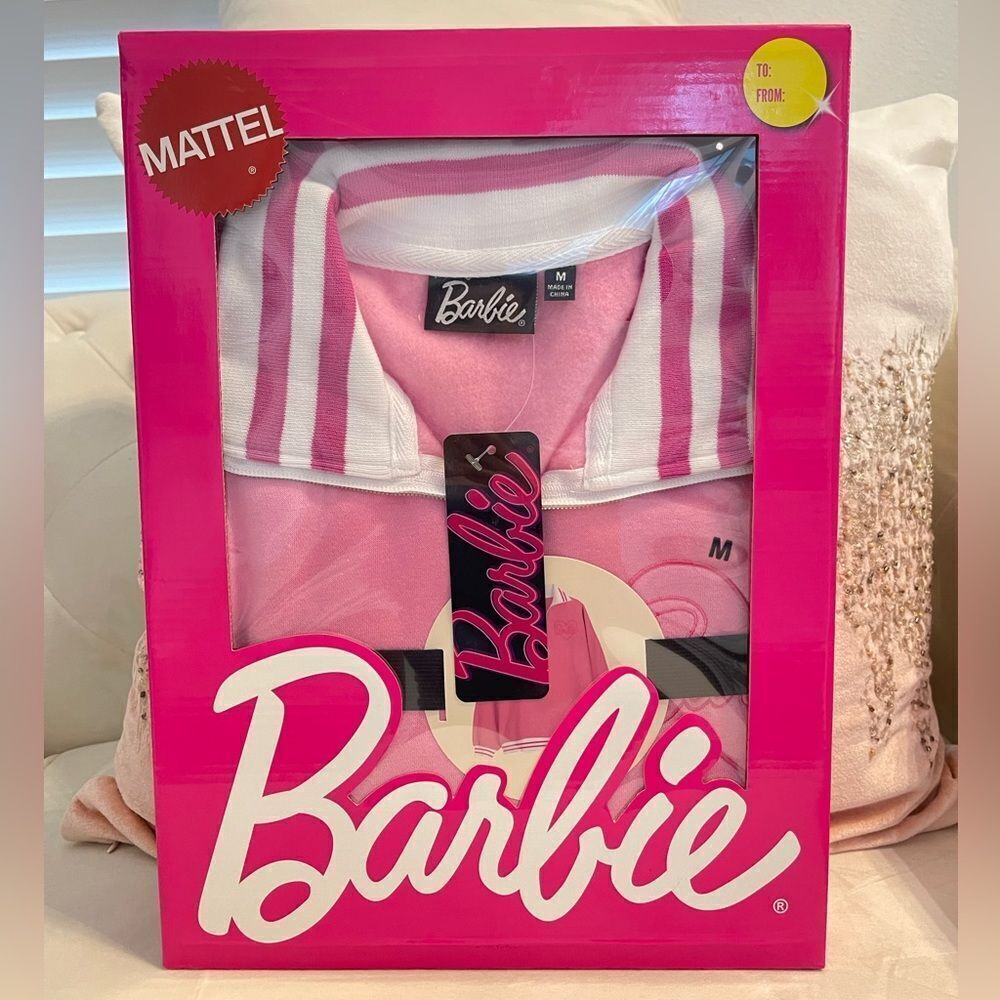 PINk BARBIE sweater white gift box M/L/XL